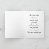 Oranje oogstmaan, sympathie, aanmoediging kaart (Binnen)