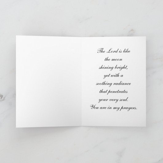 Oranje oogstmaan, sympathie, aanmoediging kaart (Binnen)