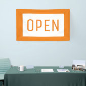 ORANJE OPEN SIGN BANNER (Beurs)