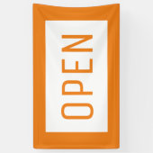 ORANJE OPEN SIGN BANNER (Verticaal)