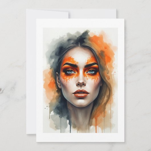 oranje opmaken kaart (Voorkant)