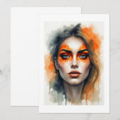 oranje opmaken kaart (Voorkant / Achterkant)