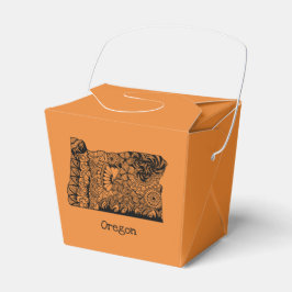 Oranje Oregon Take Out Favor Box Bedankdoosjes