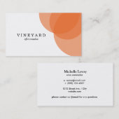 Oranje overlapping Variatie 2 Visitekaartje (Voorkant / Achterkant)