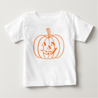 Oranje overzicht van Jack-O-Lantern Halloween Pump