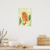 Oranje_Owl Poster (Keuken)