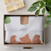 Oranje Paars-orchidebladerpapier Tissuepapier (Geschenk)