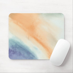 Oranje Paarse Abstracte Waterverf Muismat