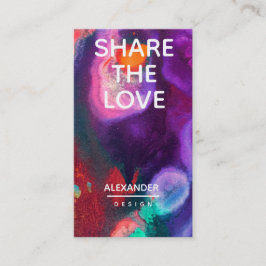 Oranje Paarse Abstracte Waterverf Verwijzing