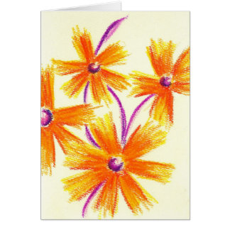 Oranje Paarse deegbloemen