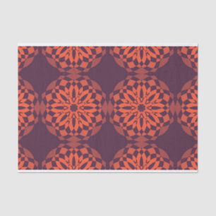 Oranje paarse koele, unieke, trendmatige bloem abs tissuepapier