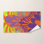 Oranje Paarse mod badkamer handdoek set (Handdoek)