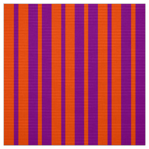 Oranje Paarse Stijlvolle Strepen Patroonontwerp Stof