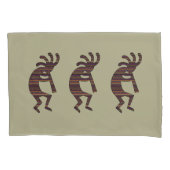 Oranje Paarse Tan Zwart Zuidwest Kokopelli Kussensloop (Voorkant-Links)