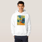 Oranje pad hoodie (Voorkant volledig)