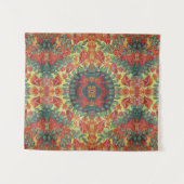 oranje paddenstoelen wandkleed (Voorkant (horizontaal))