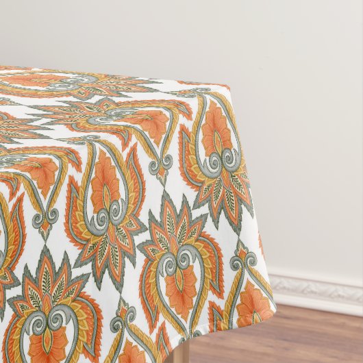 Oranje Paisley Pattern Tafelkleed (Voorbeeld)