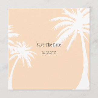 Oranje palmweduwen bewaren de datum save the date