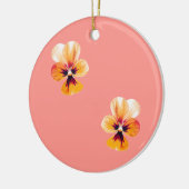 oranje paniekjes keramisch ornament (Links)