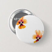 oranje paniekjes ronde button 5,7 cm (Voorkant /achterkant)