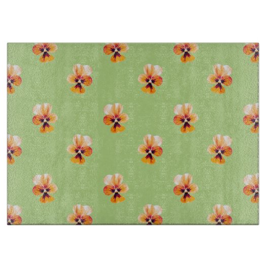 oranje paniekjes snijplank (Voorkant)