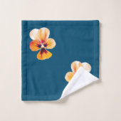 Oranje Pansies Bad Handdoek (Wasdoekje)