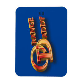 Oranje papa 3D Magneet