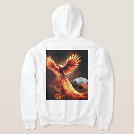 Oranje papa + Phoenix Rising Hoodie (Laag Achter)