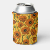 Oranje papaver blikjeskoeler (Blikje Achterkant)