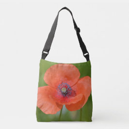 Oranje papaver Crossbody Tas