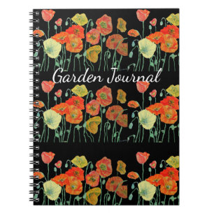 Oranje papaver Floral Garden Journal Book Notitieboek