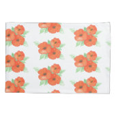 Oranje papaver kussensloop (Achterkant)