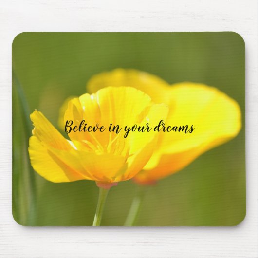 Oranje papaver muismat (Voorkant)