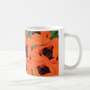 Oranje papavermok koffiemok