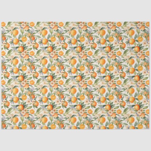 Oranje papier voor bloesem (Voorkant)