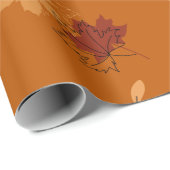 Oranje papier voor het ompakken van bladzijden (Rol Hoek)