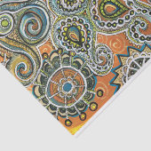 oranje papier voor paisleypapier (Detail)