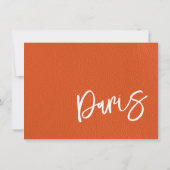 Oranje Parijspaspoort Bedankkaart (Achterkant)