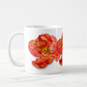 Oranje Parrot Tulip Digital Art ontvlammen Koffiemok