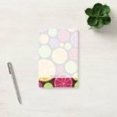 Oranje patroon en achtergrond post-it® notes (Kantoor)