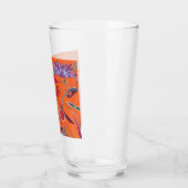Oranje patroon glas (Links)
