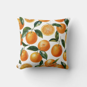 Oranje patroon kussen