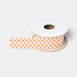 Oranje patroon met sterren lint