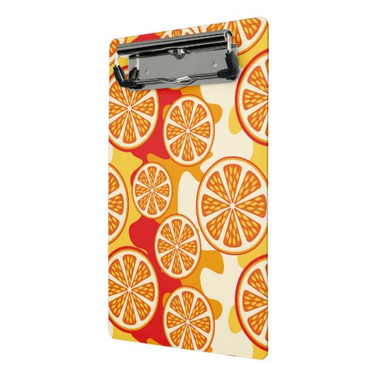 Oranje patroon mini klembord (Angled2)