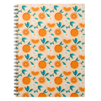 Oranje Patroon | Verse Citrus Ontwerp Notitieboek