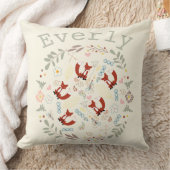 Oranje pekroze monogram met schuif kussen (Deken)