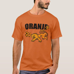 Oranje Persieing Voetbal Netherlands T-shirt