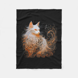 Oranje Perzen Kat Lang Haar Schattige Kitten Lover Fleece Deken