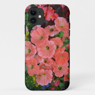 Oranje petuniumbloemen iPhone 11 hoesje