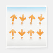 Oranje pijlen servet (Voorkant)